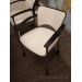 Teknion Amicus Series White Rolling Guest Chair